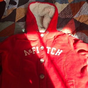 Abercrombie sherpa lined hoodie/jacket